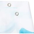 thumbnail image 5 of Okuna Outpost Blue Waves Shower Curtain Set with 12 Hooks, Beach Bathroom Decor (70 x 71 in), 5 of 8