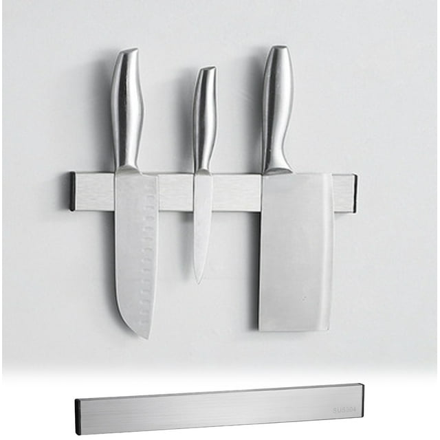 Binmer 304 Stainless Steel Magnet Tool Perforationfree Kitchen Shelf Kitchen Knife Wall-mounted Magnet Tool Storage Kitchen Magnet Utensil 10ml