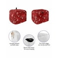 thumbnail image 2 of Fsddascl Red Snowflake Christmas Toaster Cover 2 Slice, Small Kitchen Appliance Covers, Winter Xmas Snowflake Toaster Oven Cover with Loop, Bread Machine Cover Polyester Dust Cover Protection, 2 of 5