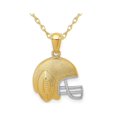thumbnail image 1 of 14K Yellow Gold Football Helmet Pendant Necklace with Chain, 1 of 4