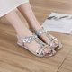 thumbnail image 3 of Sandalias Cristal Brillantes para Mujer Cómodas Planas Fiesta Y, 3 of 9