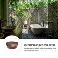 thumbnail image 4 of Minkissy 1Pack Round Spa Cover Waterproof with Silver Plating for Bathtub, 4 of 5