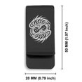 thumbnail image 2 of Stainless Steel Tribal Pisces Zodiac (Two Fishes) Classic Slim Money Clip Credit Card Holder, 2 of 2