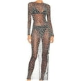 thumbnail image 2 of FcBaudy Robe Sans Manches à Col Rond Robe Perles pour Femmes Robes d'Été pour Femmes Robe Longue Maxi pour Femmes Robe de Plage Biker Robe de Couverture Robe Longue à Manches Longues en Maille Transparente Robe Maxi pour Femmes, 2 of 8