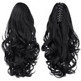 thumbnail image 2 of Extension de Queue de Cheval, Perruque à Pince Synthétique 8 Pouces Pince Ondulée Extensions de Cheveux avec Pince à Pince pour Femmes, 2 of 8