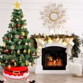 thumbnail image 4 of Gcvizuso Christmas Tree, Christmas Tree Decorations, Christmas Tree Surround With Printing Sequins ThreeDimensional Tree Bottom Decoration Scene Layout Props Christmas Tree Skirt, 4 of 6