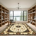 thumbnail image 2 of ODIKA 4'x6' Machine Washable Non-Slip Area Rug, Oriental Ivory High Traffic Rug with Pad, Ivory, 1041711, 2 of 8