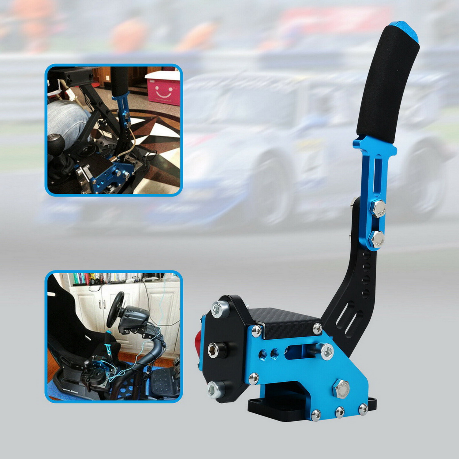 Universal 14Bit USB Game Handbrake PC Windows Professional Drift Racing  Games Simulate Linear Handbrake For Logitech G20 G27 G29 G290 Steering  Wheel(Blue+Clamp)