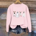 thumbnail image 5 of Enjoytime Women's Sweatshirt Graphic Print Long Sleeve Cute Sweatshirts Crew Neck 2025 Halloween Pullover Tops, 5 of 5
