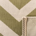 thumbnail image 6 of Safavieh Courtyard Bailey Chevron Indoor/Outdoor Area Rug, Green/Beige, 5'3" x 7'7", 6 of 10