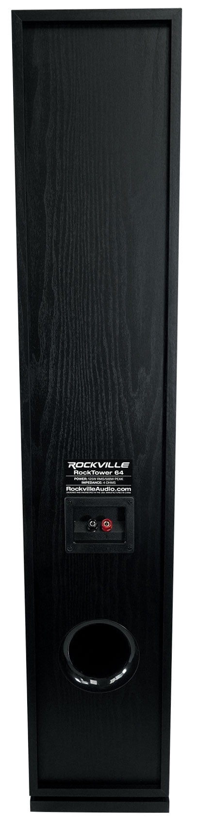 Rockville BLUAMP 150 Home Bluetooth Amplifier Receiver+(2) Black Tower Speakers