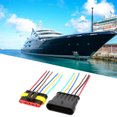 thumbnail image 2 of 2 Sets 4/5/6 Pin Car Waterproof Electrical Connector Plug with Wire Cable6P, 2 of 8