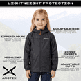 thumbnail image 4 of Arctix Kids Stream Rain Jacket, Black, 3T, 4 of 6