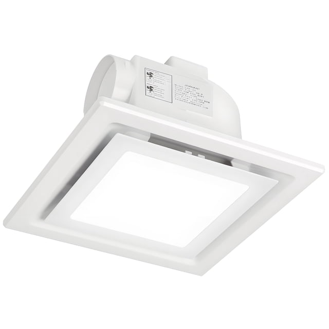 Extractor de baño JOANAJO con soporte de techo con luz LED de 120 m³/h