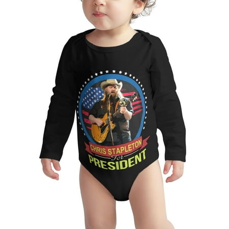 

Chris-Stapleton s Baby Boy Girl Long Sleeve Bodysuit Snap Closure 6 Months