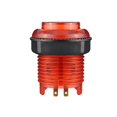 thumbnail image 1 of 1PCS Illuminated Led Push Button 28mm Nut with 4Pin Light Cable for Zero Delay Board Game Machine Parts Red,1 x Button Switch,Red, 1 of 5