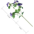 thumbnail image 2 of Artificial Camellia Flower Long Stems,9in Silk Blossom Fake Flowers Branches for Home Dining Floor vase Party Table Centerpieces Spring Decorations and Wedding Arrangements(Purple), 2 of 5