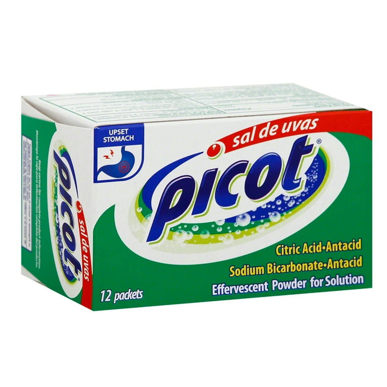 Picot Sal de Uvas Effervescent Antacid. Fast Digestive Relief. 12 Ct. Pack of 3