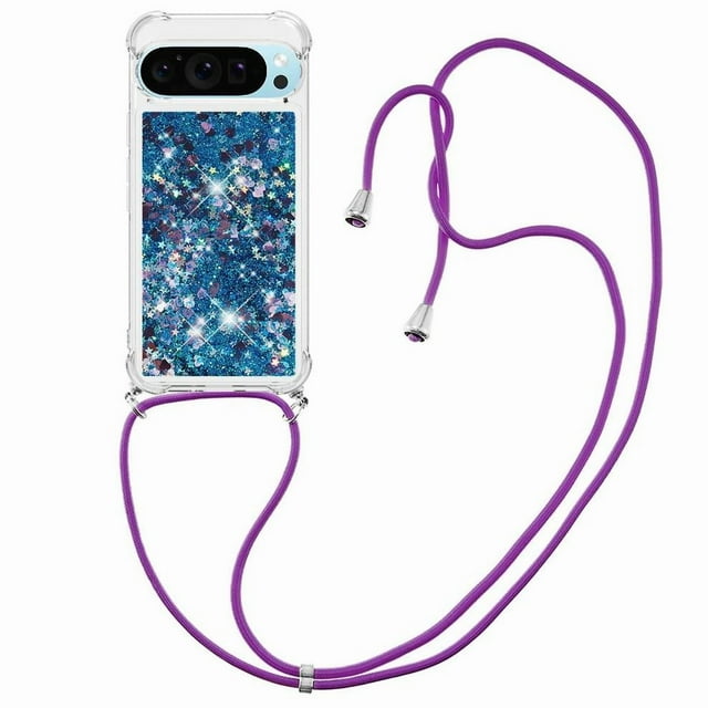 Funda FOXDOCK para Google Pixel 10 con Cuerda Ajustable, Brillo Líquido, Protección Antigolpes y Lente – Ideal para Regalo