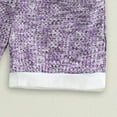 thumbnail image 7 of HCNTES Toddler Baby Boy Girl Summer Clothes Contrast Binding Short Sleeve Tshirt Top Jogger Shorts Set Knit Outfit(6-12 Months,Light Purple), 7 of 7