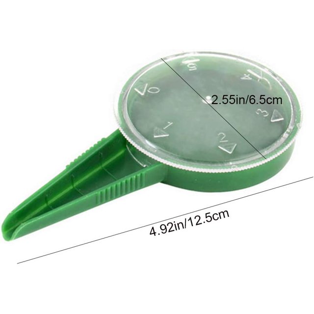 Esparcidor de semillas, dispensador de semillas, sembrador de semillas de zanahoria, sembrador de semillas, esparcidor de mano para sembrar suministros de jardinería (verde)