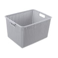 thumbnail image 1 of Caja de plástico Yuarrent organizador de almacenamiento apilable gris L, 1 of 6