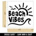 thumbnail image 2 of Beach Vibes Self-Inking Rubber Stamp Ink Stamper - Fuchsia Ink - Small 1 Inch, 2 of 7