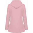 thumbnail image 2 of Womens Waterproof Rain Jacket Fleece Lined Rain Coats Lightweight Zip Up Hooded Winter Rain Windbreaker Jackets Outdoor Hooded Trench Raincoat, 2 of 5