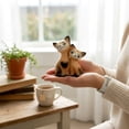 thumbnail image 3 of STPgoods Loving Cat Couple Handmade Ceramic Figurine 3.5x3.15" (11x8 cm) Hand-Painted Sculpture Home Decor Tabletop Ceramic Cat, 3 of 4