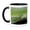 Black/White, variant on 3drose, Usa, Hawaii, Oahu, Green Anole., 15oz Two-tone Green Mug