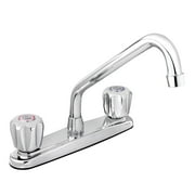 KEENEY Belanger 3065W Mid-Arc Two Handle Kitchen Faucet, Polished Chrome
