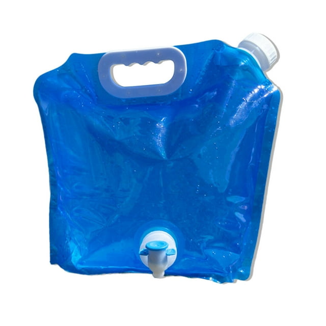 Eigraketly Bolsa de agua con Contenedor plegable Emergencia Camping Viaje Recargable Dispensador de bebidas Accesorios Azul, 5L Type2 NO2