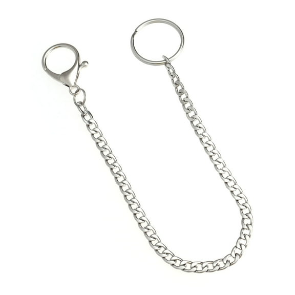 GOOHOCHY 32 Cm Long Key Chain Keychain Lanyard Elder Man Silver