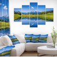 thumbnail image 1 of Summer with Clear Mountain Lake - Landscape Canvas Art Print, 1 of 4