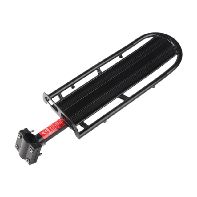 Lipstore Bike Rear Rack Portable Aluminum Alloy Frame Mounted Shelf Bike Pannier Rack Screw Mount