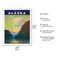 thumbnail image 2 of This is Alaska - The Alaska Line - Alaska Steamship Company - Vintage Ocean Liner Travel Poster by Sydney Laurence c.1930 - Fine Art Matte Paper Print (Unframed) 20x26in, 2 of 4