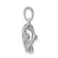 thumbnail image 2 of FB Jewels 14k White Gold 1/4ct. Vibrant Diamond Intertwined Rings Pendant, 2 of 4