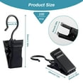 thumbnail image 2 of Pack of 100 Curtain Clips, Black Curtain Clips with Hooks, Stainless Steel Small Curtain Clips, Metal Curtain Clips, Hanging Curtain Clip for Bedroom, Home Decoration, 2 of 7