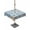 Blue, variant on Outdoor Tablecloths with Umbrella Hole & Zipper, Blue Mediterranean 60x60 Inch Square Tablecloths, Vintage Moroccan Tiles Texture Waterproof Table Cloth, Patio/Pool/Picnic Table Covers