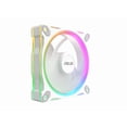 thumbnail image 2 of ASUS Prime MR120 ARGB fan white single pack, 28mm extra-thick frame, quiet, high-performance cooling with PWM control, 20 ARGB LEDs with dual-sided frame lighting, Aura Sync compatibility, 2 of 12