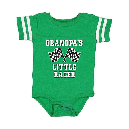 

Inktastic Grandpa Little Racer Car Racing Gift Baby Boy Bodysuit