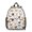 Dog Head and, variant on Mixed Breed Dog and Floral Backpack for School, Cute School Bag with Adjustable Shoulder Straps and Padded Back, 13.8"x11.4"x6"