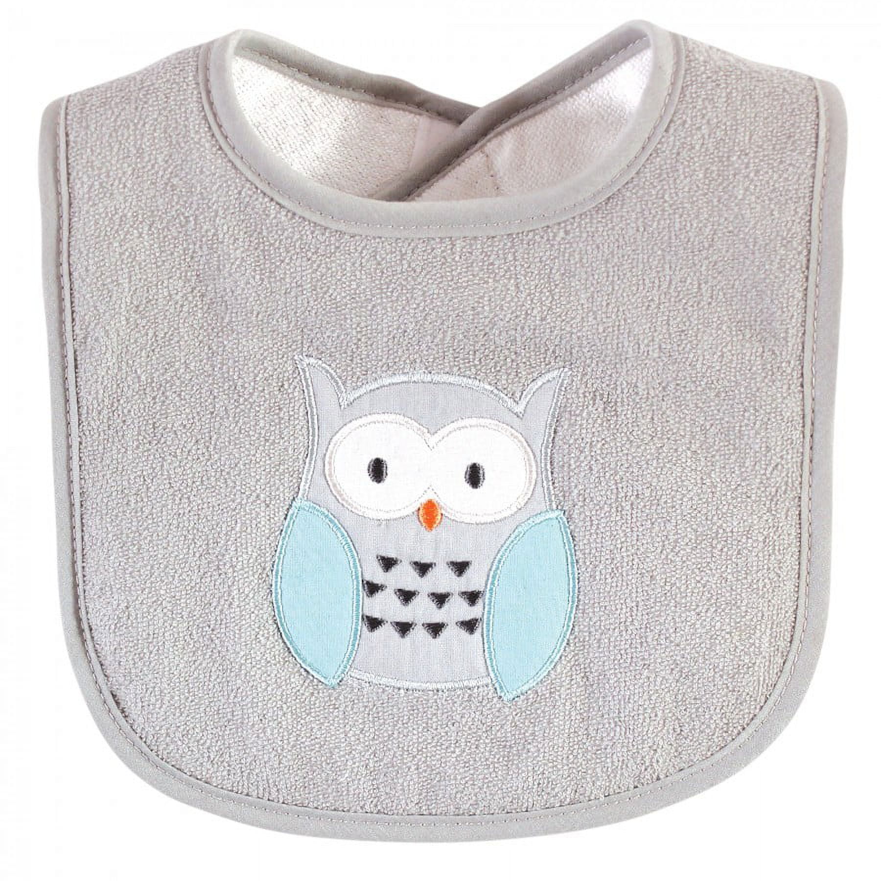 Hudson Baby Unisex Baby Cotton Terry Drooler Bibs with Fiber