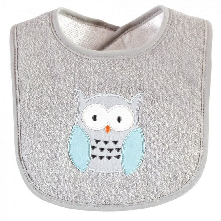 Hudson Baby Unisex Baby Cotton Terry Drooler Bibs with Fiber