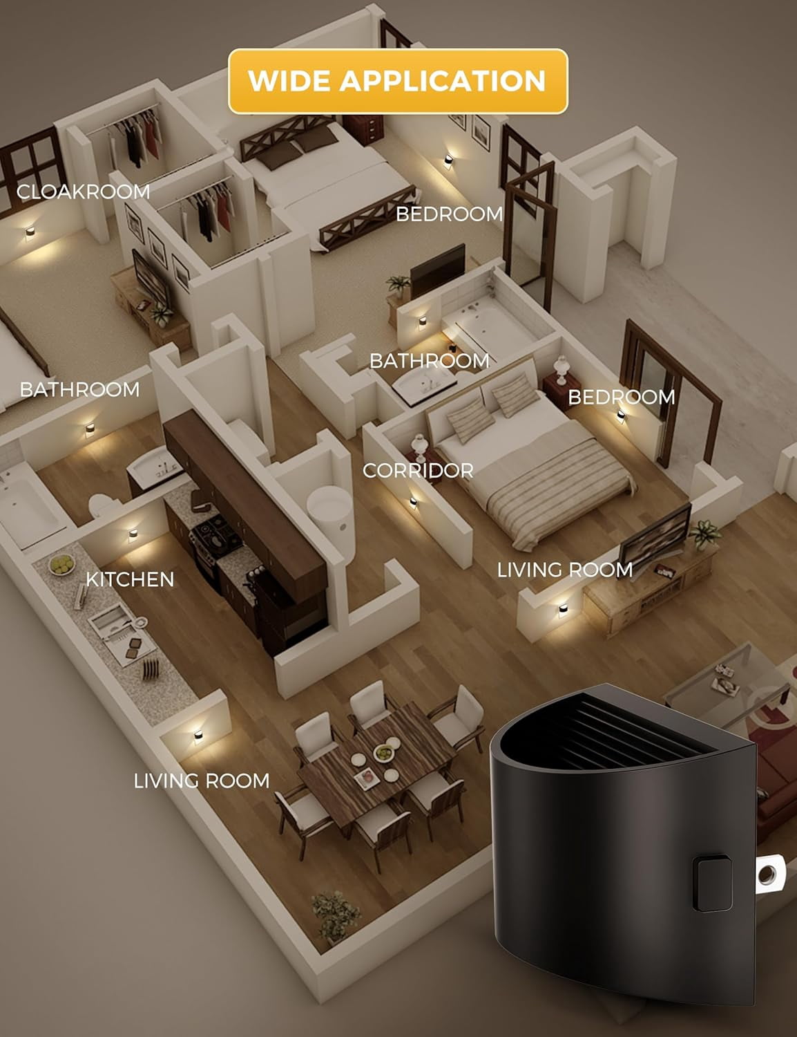 Night Lights Plug into Wall 2 Pack, Dusk to Dawn Sensor Nightlight, Brightness Adjustable, 3000K Soft White