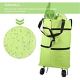 thumbnail image 5 of 2023 Nouveau Sac de Courses Pliable 2 en 1, Chariot de Courses Léger Pliable, Chariot D'Épicerie sur Roues Pliable, Sac de Rangement Rétractable avec Roues (D Rouge), 5 of 5