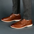 thumbnail image 5 of Thomas & Vine Mens Radcliff Wide Width Tru Comfort Foam Lace-up Woven Wingtip Derby, 5 of 7