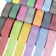 thumbnail image 4 of 5 Yards Gingham Ribbon Plaid Ribbon for Gift Wrapping Party Wedding Christmas Decoration, 4 of 4
