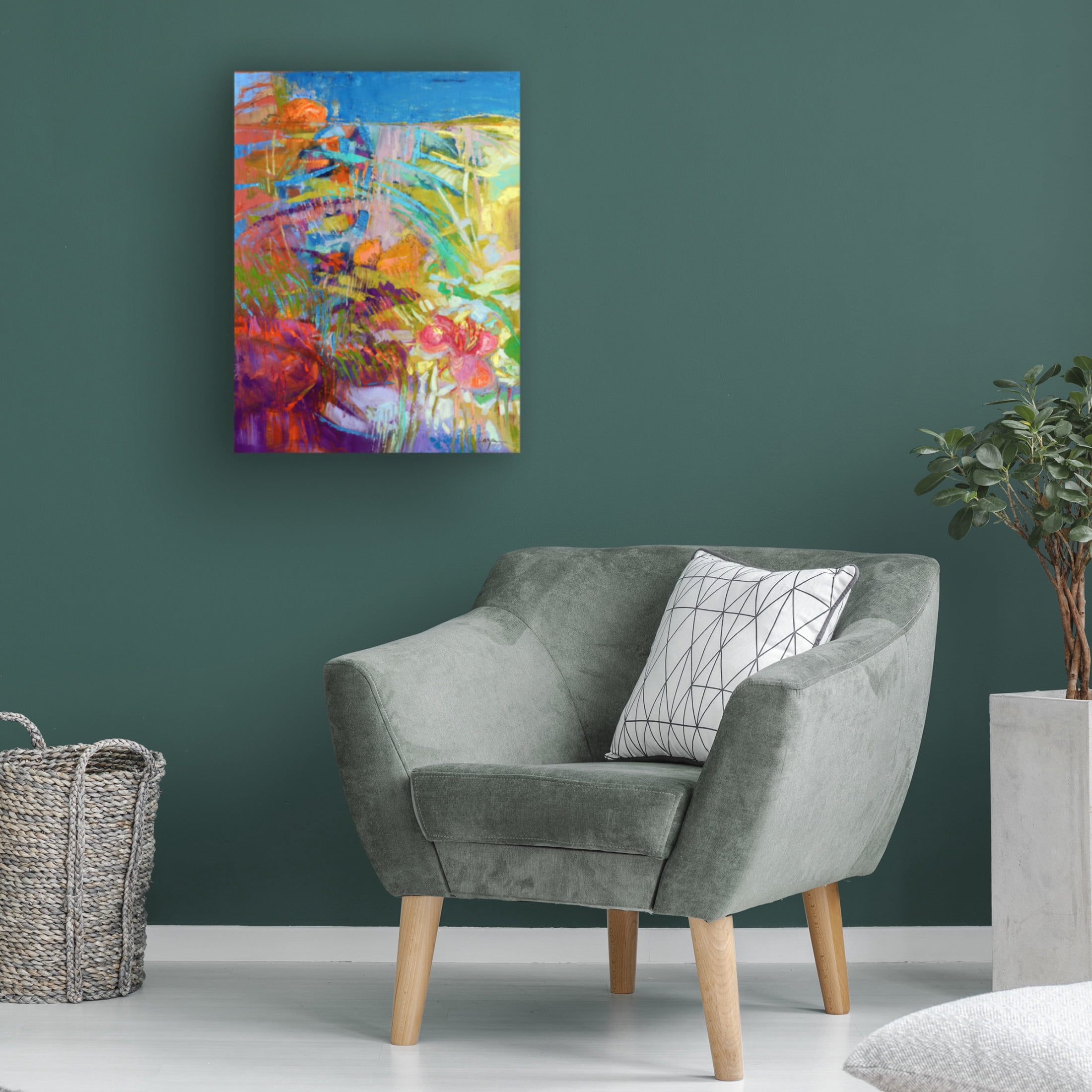 Canvas Wall Art - Dorothy Fagan 'Bloomingheart' Wall Art for Living Room, Bedroom, or Office D?cor by Trademark Fine Art - 35 x 47 Inches