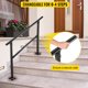 thumbnail image 1 of Barandilla de escalera exterior VEVOR&nbsp; se adapta a pasamanos de hierro forjado de transición de 1 a 4 escalones&nbsp; barandilla de escalera exterior ajustable&nbsp; pasamanos para escalones, 1 of 9